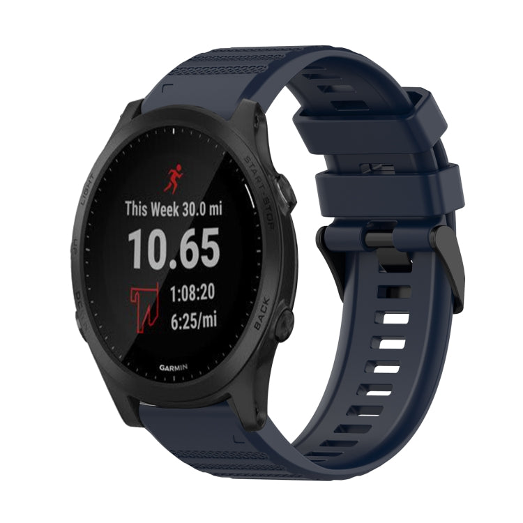 Cinturino in silicone a trama orizzontale da 22 mm con strumento di rimozione, For Garmin Forerunner 955, For Garmin Forerunner 945, For Garmin Forerunner 935