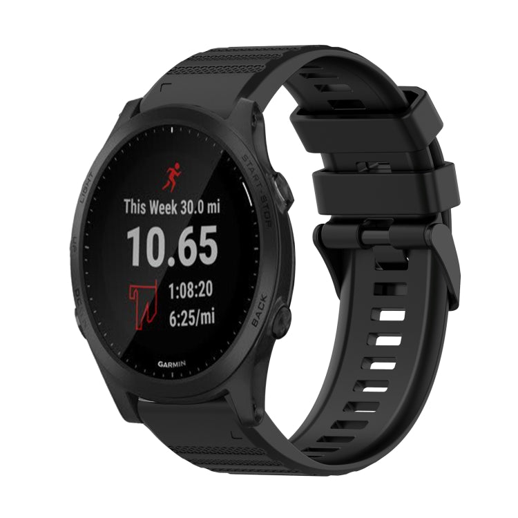 Cinturino in silicone a trama orizzontale da 22 mm con strumento di rimozione, For Garmin Forerunner 955, For Garmin Forerunner 945, For Garmin Forerunner 935