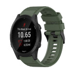 Cinturino in silicone a trama orizzontale da 22 mm con strumento di rimozione, For Garmin Forerunner 955, For Garmin Forerunner 945, For Garmin Forerunner 935