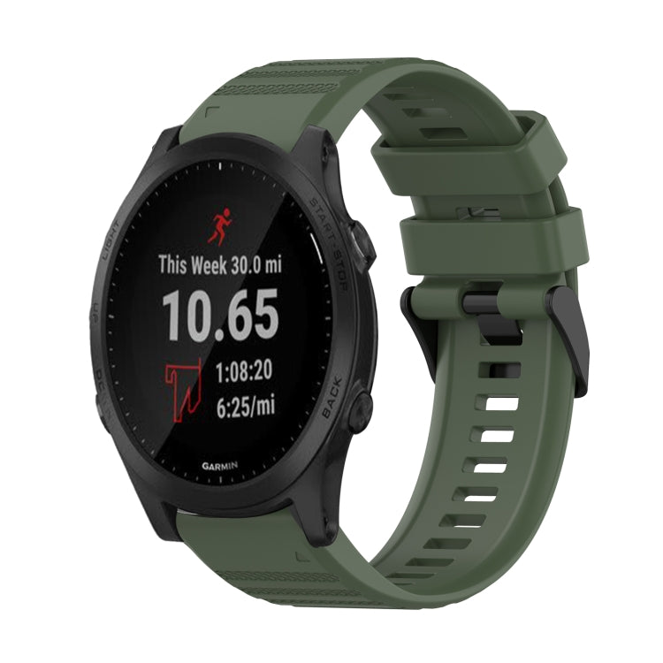 Cinturino in silicone a trama orizzontale da 22 mm con strumento di rimozione, For Garmin Forerunner 955, For Garmin Forerunner 945, For Garmin Forerunner 935