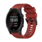 Cinturino in silicone a trama orizzontale da 22 mm con strumento di rimozione, For Garmin Forerunner 955, For Garmin Forerunner 945, For Garmin Forerunner 935