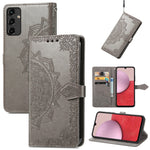 Per Samsung Galaxy A14 5G Custodia in pelle goffrata fiore mandala
