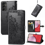 Per Samsung Galaxy A14 5G Custodia in pelle goffrata fiore mandala