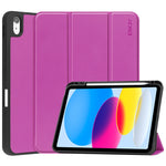Per iPad 10.9 2022 ENKAY Custodia per tablet con supporto in pelle con cover posteriore in TPU ENKAY con slot per penna