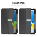 Per iPad 10.9 2022 ENKAY Custodia per tablet con supporto in pelle con cover posteriore in TPU ENKAY con slot per penna