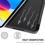 Per iPad 10.9 2022 ENKAY Custodia per tablet con supporto in pelle con cover posteriore in TPU ENKAY con slot per penna