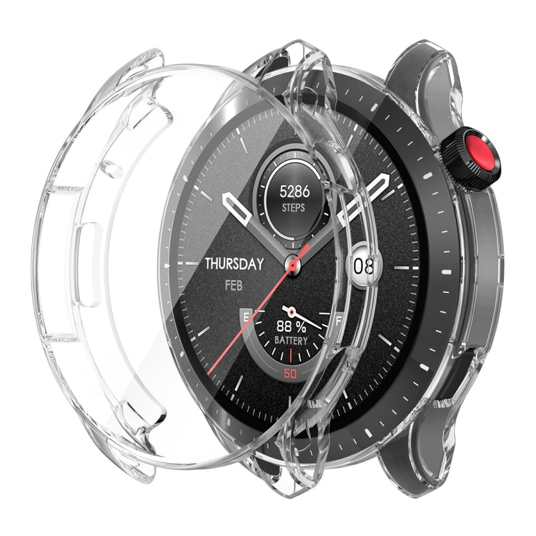 Per Amazfit GTR 4 Custodia in TPU trasparente ENKAY Hat-Prince con pellicola per schermo