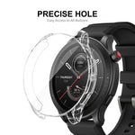 Per Amazfit GTR 4 Custodia in TPU trasparente ENKAY Hat-Prince con pellicola per schermo