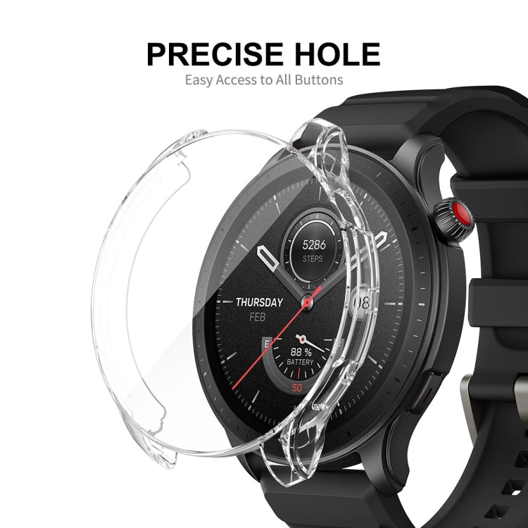 Per Amazfit GTR 4 Custodia in TPU trasparente ENKAY Hat-Prince con pellicola per schermo