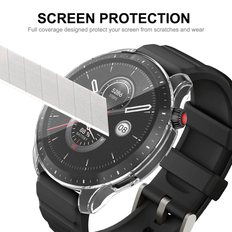 Per Amazfit GTR 4 Custodia in TPU trasparente ENKAY Hat-Prince con pellicola per schermo