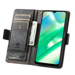 Per custodia Realme C33Custodia per telefono in pelle con doppia fibbia magnetica con splicing Neo, For Realme C33