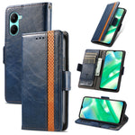 Per custodia Realme C33Custodia per telefono in pelle con doppia fibbia magnetica con splicing Neo, For Realme C33
