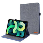 Custodia per tablet in pelle e tessuto con clip per biglietti da visita, For iPad 10th 10.9 2022