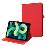 Custodia per tablet in pelle e tessuto con clip per biglietti da visita, For iPad 10th 10.9 2022