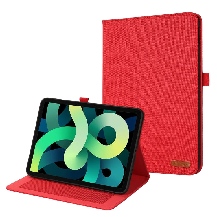 Custodia per tablet in pelle e tessuto con clip per biglietti da visita, For iPad 10th 10.9 2022