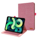 Custodia per tablet in pelle e tessuto con clip per biglietti da visita, For iPad 10th 10.9 2022