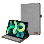 Custodia per tablet in pelle e tessuto con clip per biglietti da visita, For iPad 10th 10.9 2022