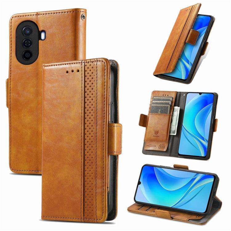 Custodia per telefono in pelle con doppia fibbia magnetica con giunzione Neo, For Huawei  Nova Y70, For Huawei Enjoy 50