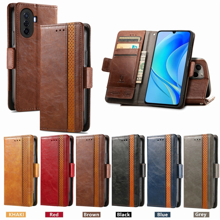 Custodia per telefono in pelle con doppia fibbia magnetica con giunzione Neo, For Huawei  Nova Y70, For Huawei Enjoy 50