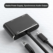 Adattatore divisore schermo convertitore JUNSUNMAY 1080P da HDMI a HDMI + VGA
