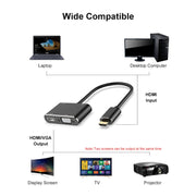 Adattatore divisore schermo convertitore JUNSUNMAY 1080P da HDMI a HDMI + VGA