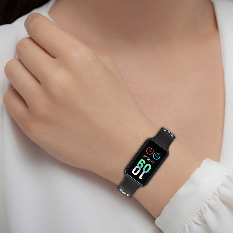 Cinturino in silicone traspirante bicolore Loop, For Amazfit Band 7