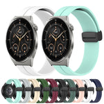 Cinturino in silicone con chiusura magnetica in tinta unita da 20 mm, For Huawei Watch GT3 Pro 43mm, For Huawei Watch GT3 42mm