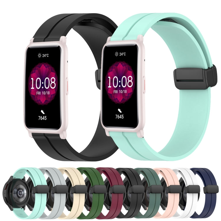 Cinturino in silicone con chiusura magnetica in tinta unita da 20 mm, For Honor Watch ES, For Honor Magic Watch2 42mm