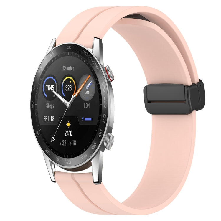 Cinturino in silicone con chiusura magnetica in tinta unita da 20 mm, For Honor Watch ES, For Honor Magic Watch2 42mm