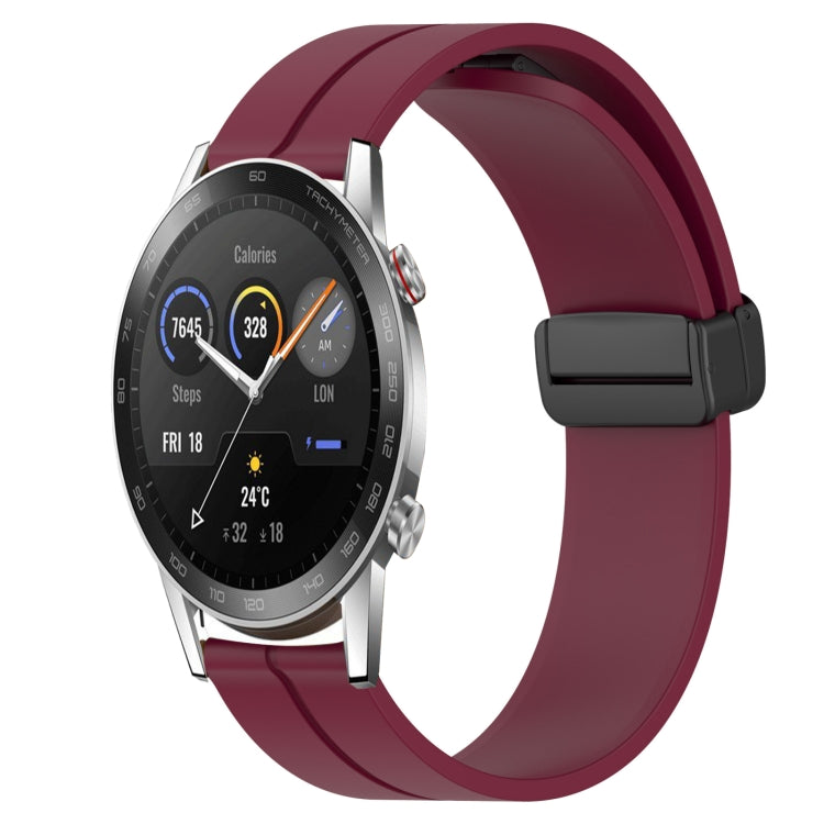 Cinturino in silicone con chiusura magnetica in tinta unita da 20 mm, For Honor Watch ES, For Honor Magic Watch2 42mm