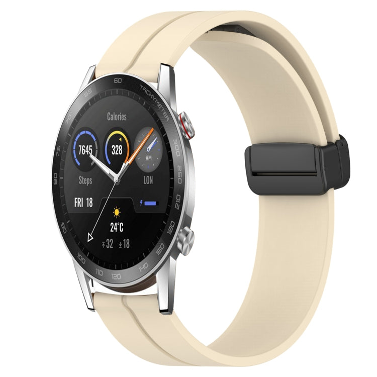 Cinturino in silicone con chiusura magnetica in tinta unita da 20 mm, For Honor Watch ES, For Honor Magic Watch2 42mm