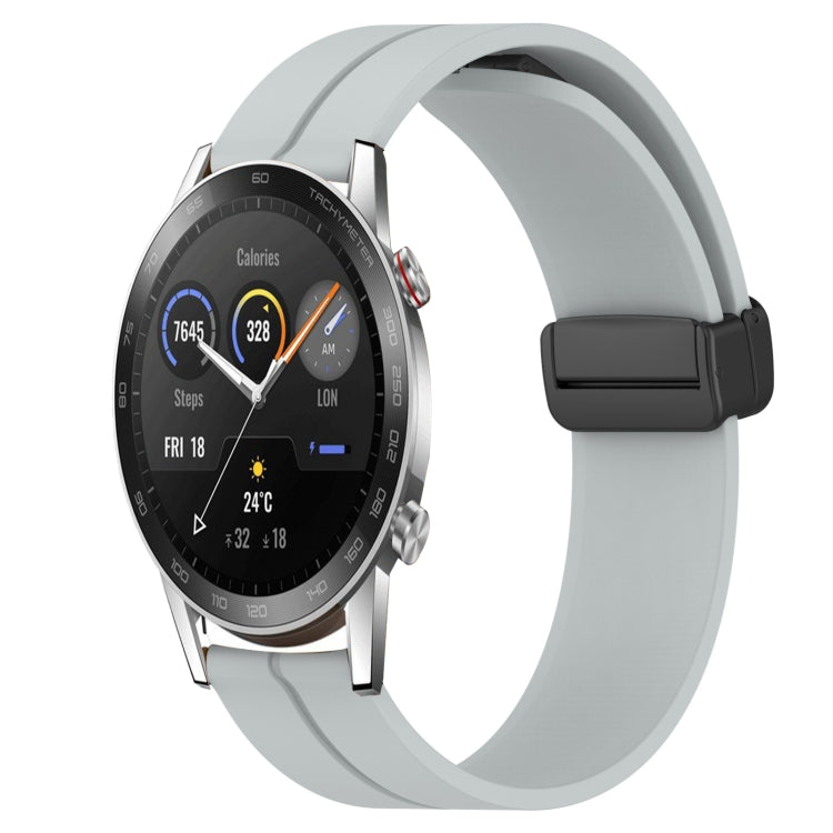 Cinturino in silicone con chiusura magnetica in tinta unita da 20 mm, For Honor Watch ES, For Honor Magic Watch2 42mm