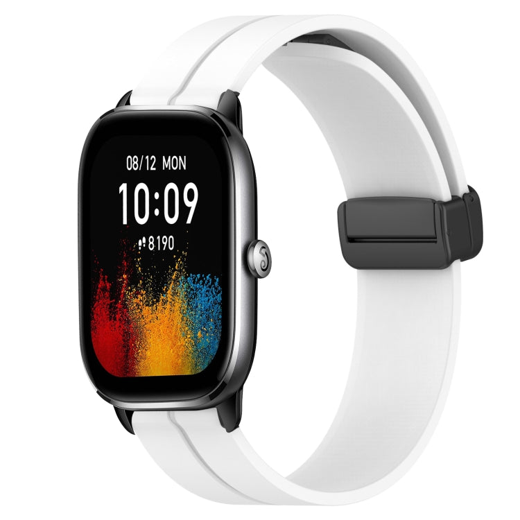 Cinturino in silicone con chiusura magnetica in tinta unita da 20 mm, For Amazfit GTS 4, For Amazfit GTS 3
