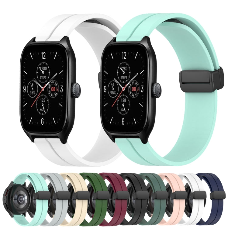 Cinturino in silicone con chiusura magnetica in tinta unita da 20 mm, For Amazfit GTS 4, For Amazfit GTS 3