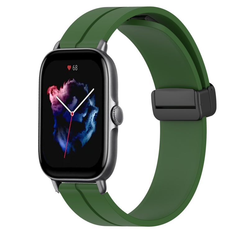 Cinturino in silicone con chiusura magnetica in tinta unita da 20 mm, For Amazfit GTS 4, For Amazfit GTS 3