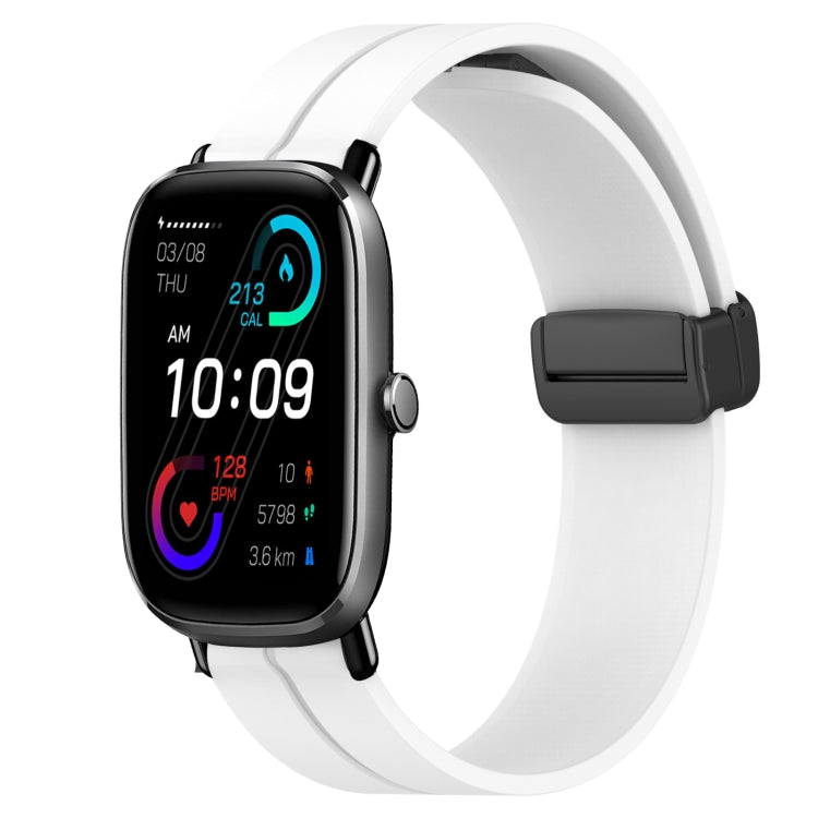 Cinturino in silicone con chiusura magnetica in tinta unita da 20 mm, For Amazfit GTS 2E, For Amazfit GTS 2 Mini