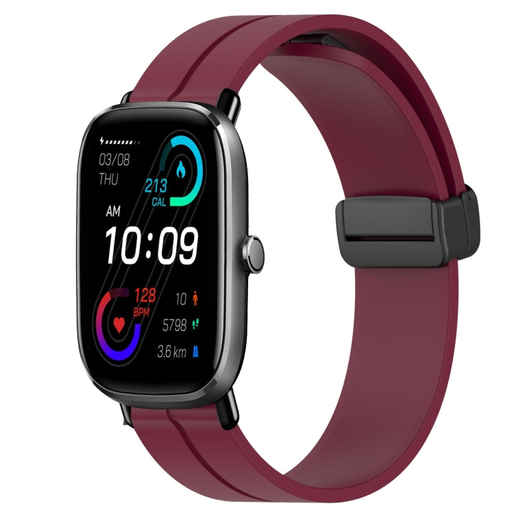 Cinturino in silicone con chiusura magnetica in tinta unita da 20 mm, For Amazfit GTS 2E, For Amazfit GTS 2 Mini
