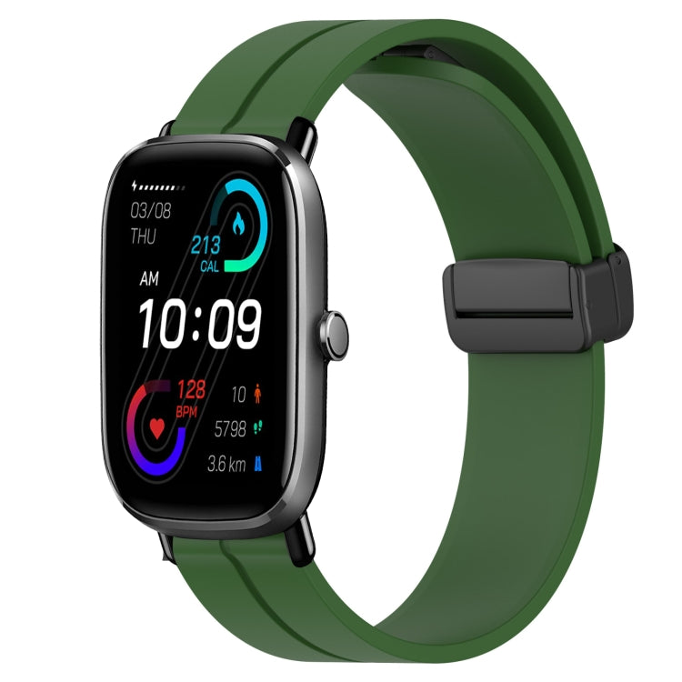 Cinturino in silicone con chiusura magnetica in tinta unita da 20 mm, For Amazfit GTS 2E, For Amazfit GTS 2 Mini