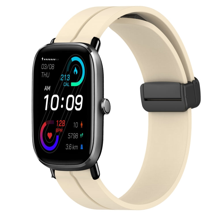Cinturino in silicone con chiusura magnetica in tinta unita da 20 mm, For Amazfit GTS 2E, For Amazfit GTS 2 Mini