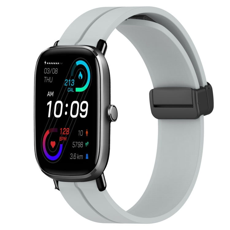 Cinturino in silicone con chiusura magnetica in tinta unita da 20 mm, For Amazfit GTS 2E, For Amazfit GTS 2 Mini