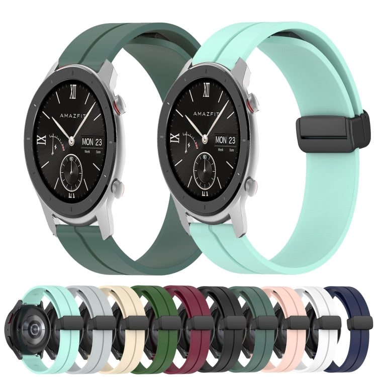 Cinturino in silicone con chiusura magnetica in tinta unita da 20 mm, For Amazfit GTR 42mm, For Amazfit Pop Pro