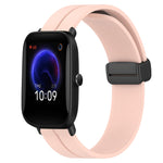 Cinturino in silicone con chiusura magnetica in tinta unita da 20 mm, For Amazfit Pop