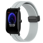Cinturino in silicone con chiusura magnetica in tinta unita da 20 mm, For Amazfit Pop