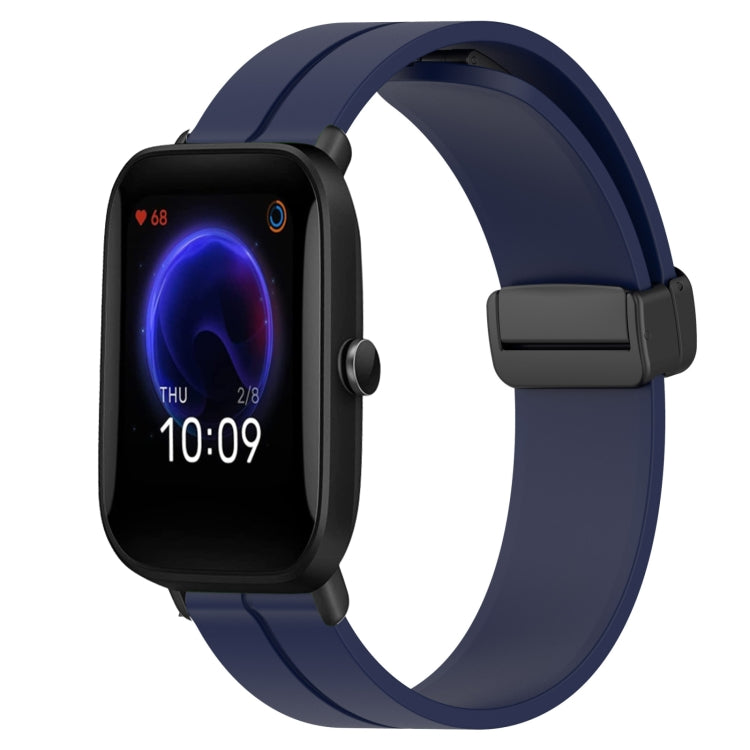 Cinturino in silicone con chiusura magnetica in tinta unita da 20 mm, For Amazfit Pop