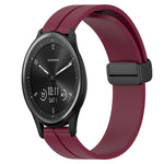 Cinturino in silicone con chiusura magnetica in tinta unita da 20 mm, For Garmin Vivomove Sport, For Garmin Venu 2 Plus