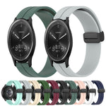 Cinturino in silicone con chiusura magnetica in tinta unita da 20 mm, For Garmin Vivomove Sport, For Garmin Venu 2 Plus