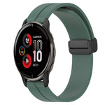 Cinturino in silicone con chiusura magnetica in tinta unita da 20 mm, For Garmin Vivomove Sport, For Garmin Venu 2 Plus