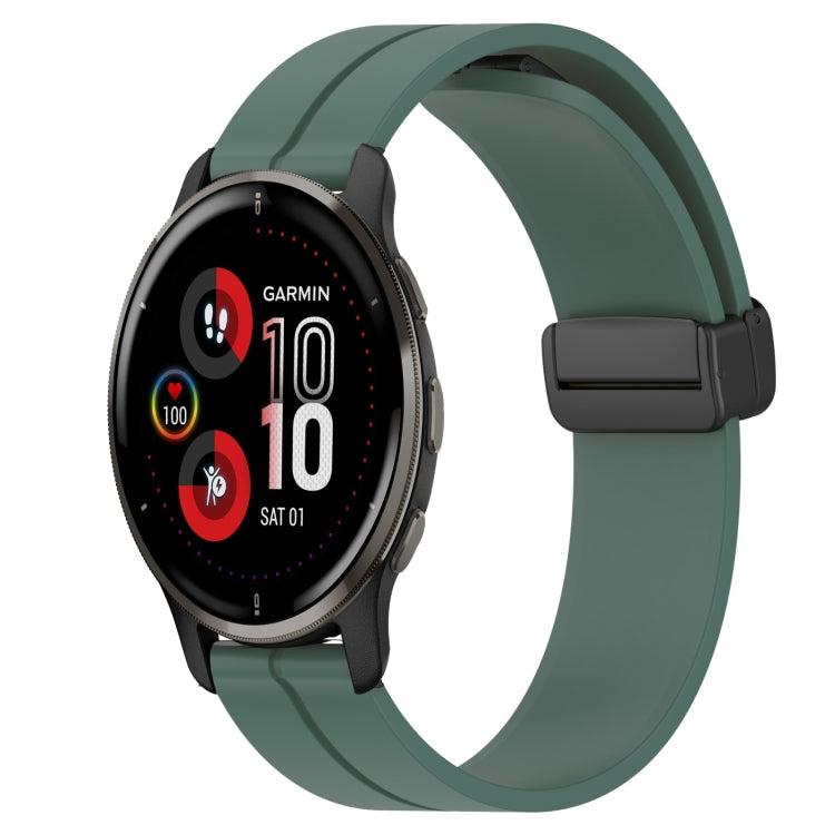 Cinturino in silicone con chiusura magnetica in tinta unita da 20 mm, For Garmin Vivomove Sport, For Garmin Venu 2 Plus