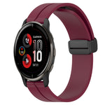 Cinturino in silicone con chiusura magnetica in tinta unita da 20 mm, For Garmin Vivomove Sport, For Garmin Venu 2 Plus