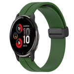 Cinturino in silicone con chiusura magnetica in tinta unita da 20 mm, For Garmin Vivomove Sport, For Garmin Venu 2 Plus
